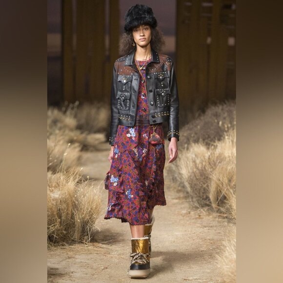 Coach 1941 Fall 2017 Runway Studded Leather Jacket Tobacco - Picture 2 of 9